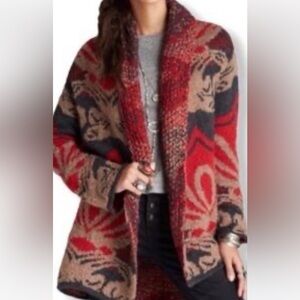 Free People Winters Day Bliss wool blend oversized cardigan.size XS